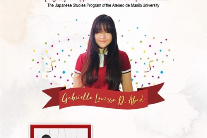 LPU Laguna HS Student tops the Junior Category of JSPC’s 5th Philippine Kana Art Competition